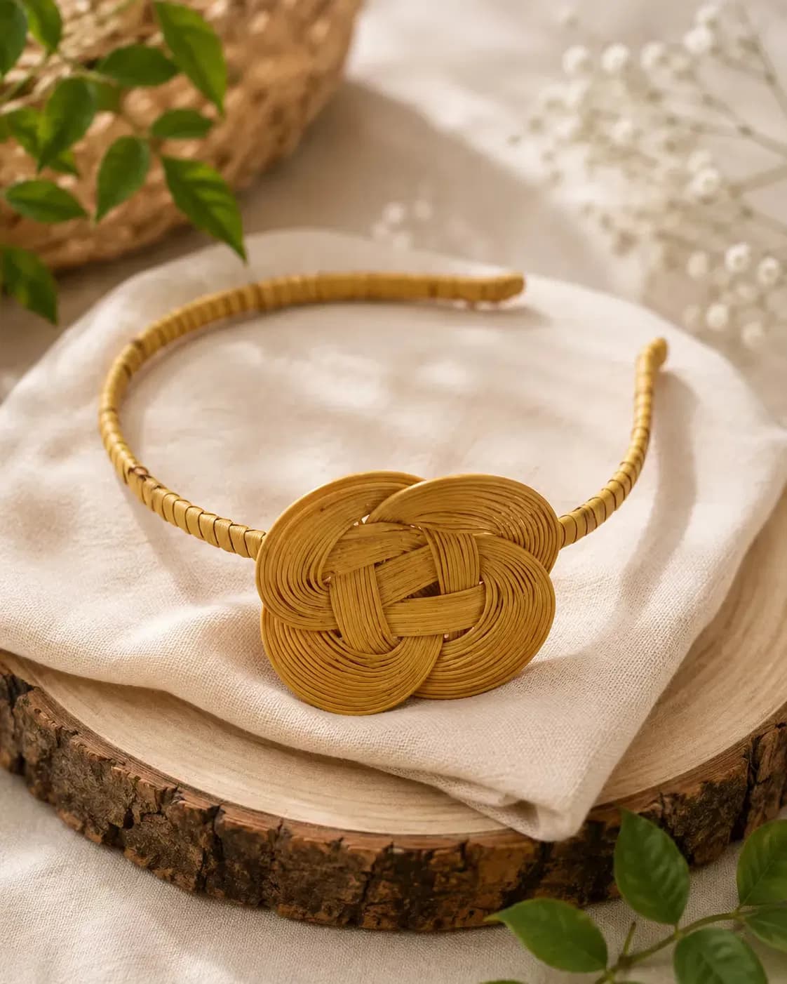 woven bamboo headband
