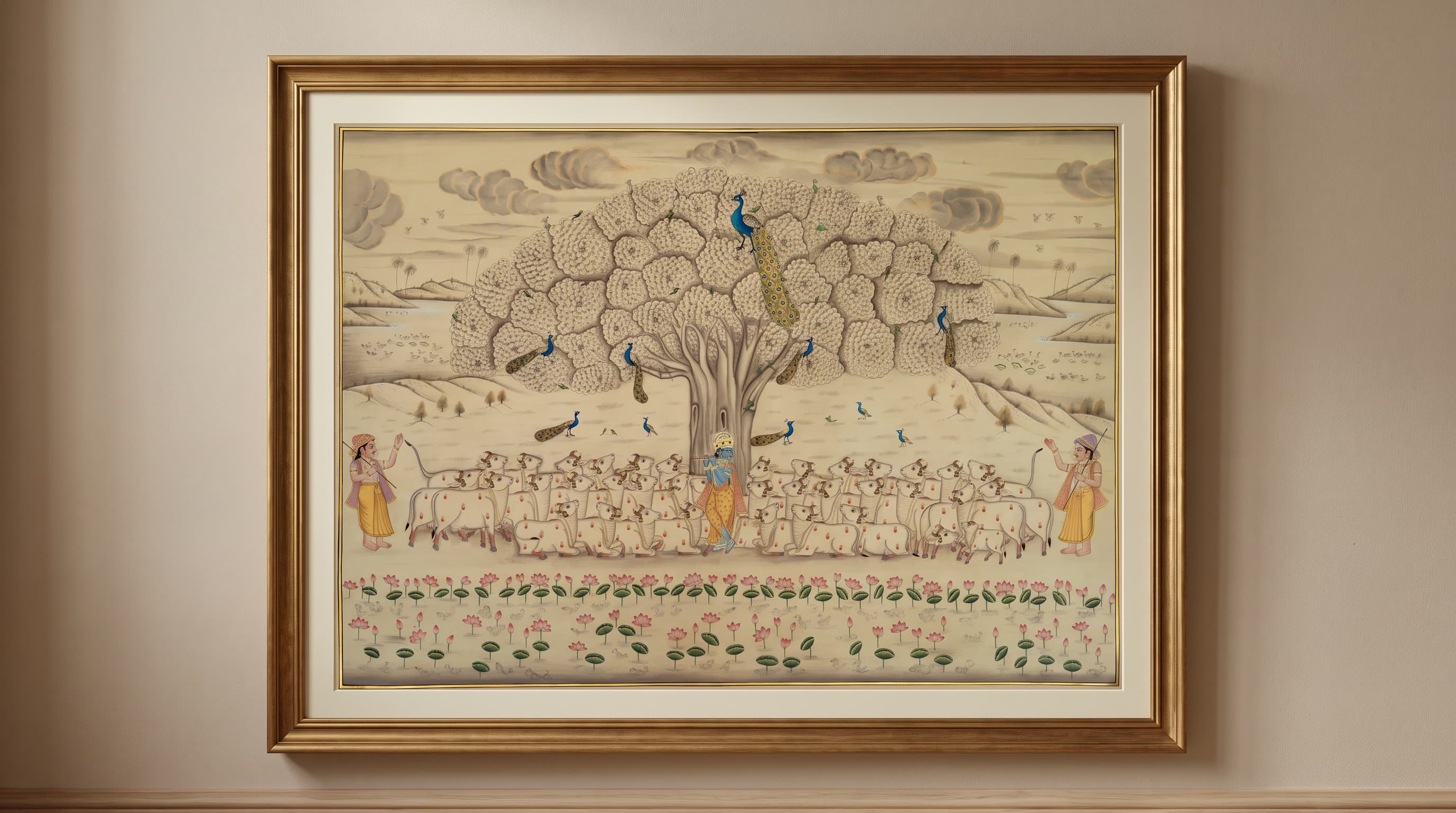 krishna with cows