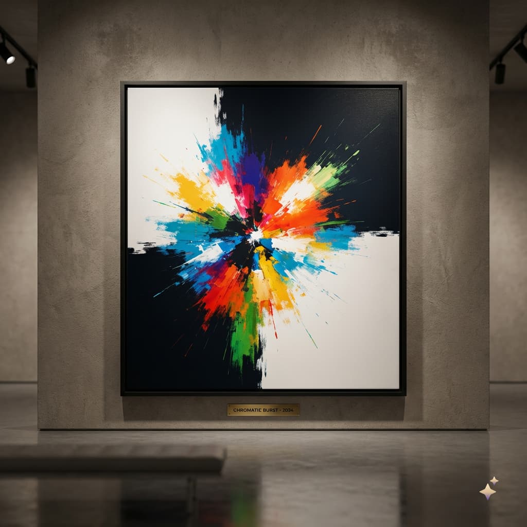 serenity's echo: abstract canvas