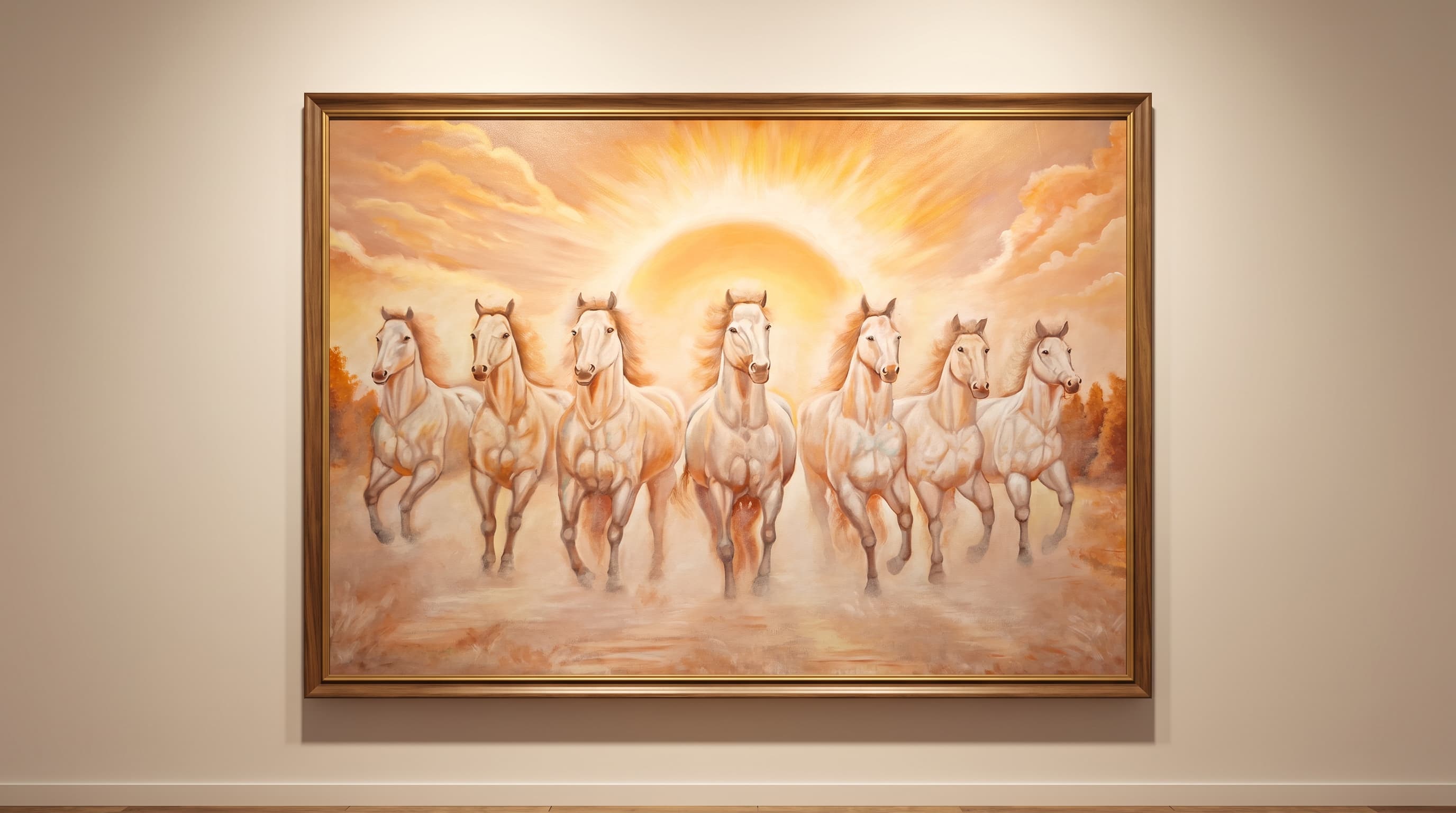 seven running horses