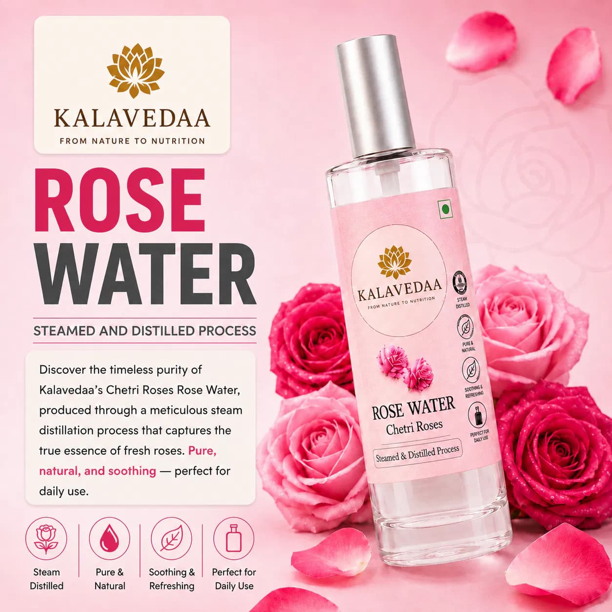 distilled rose water