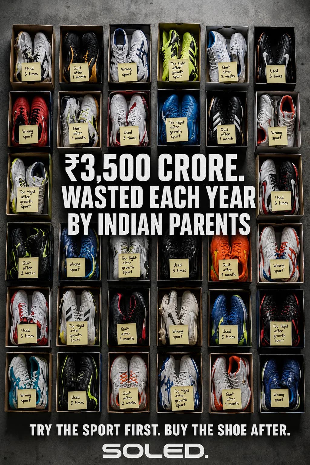 The Rs. 3,500 Crore Question: Are We Spending on Sports Shoes That Our Children Barely Get to Use?