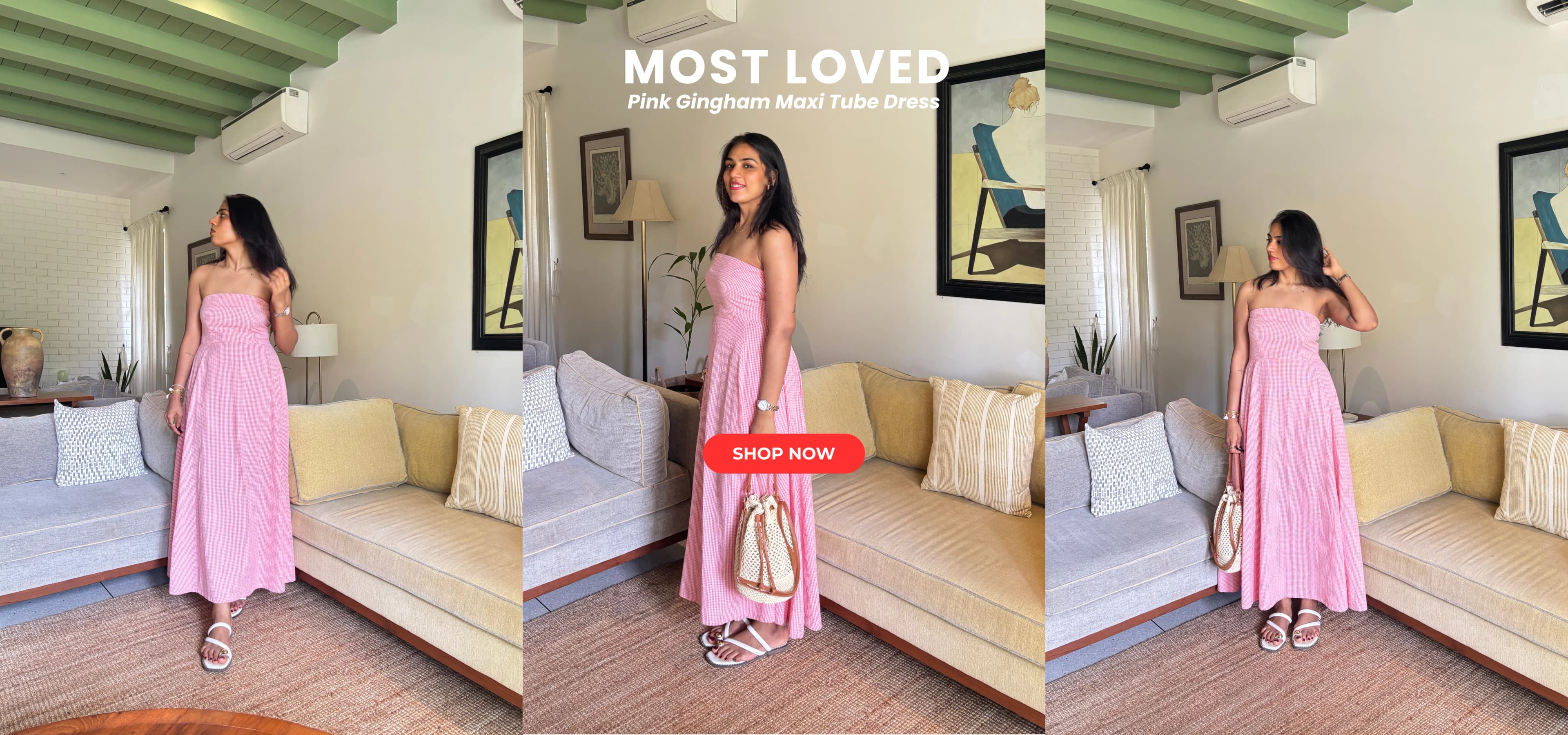 pink dress banner