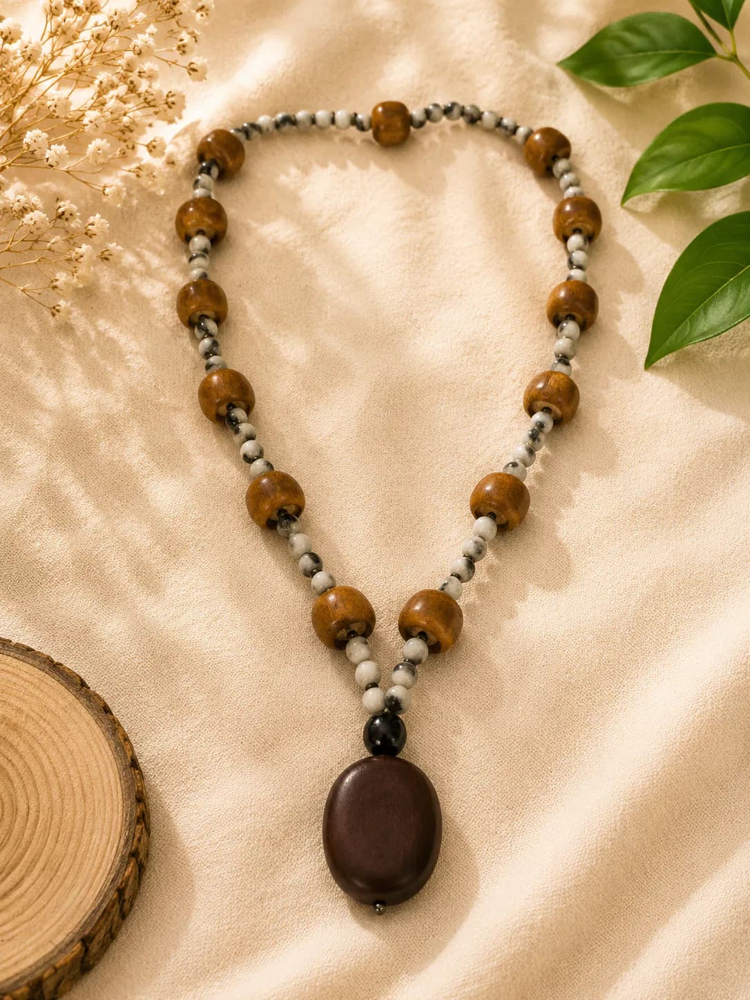 beaded necklace
